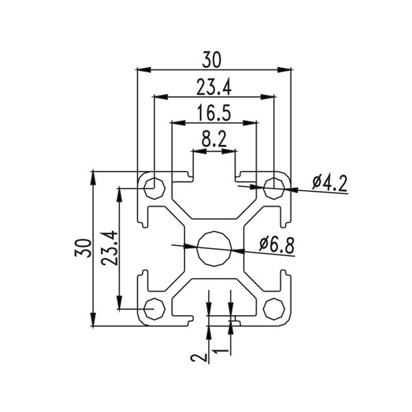 Manufacturer 8020 T Slot Aluminum Profiles