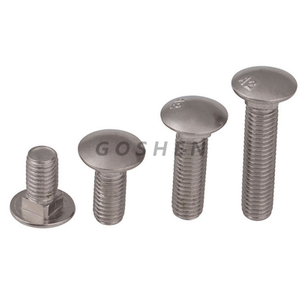 Stainless Steel Ss316 Round Head Square Neck M6 Carriage Bolt 