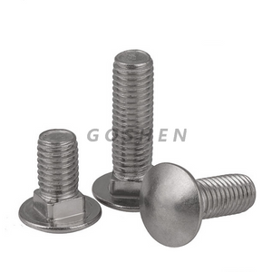 Asme B18.5 Inch Coarse Stainless Steel Carriage Bolt 1/2*14