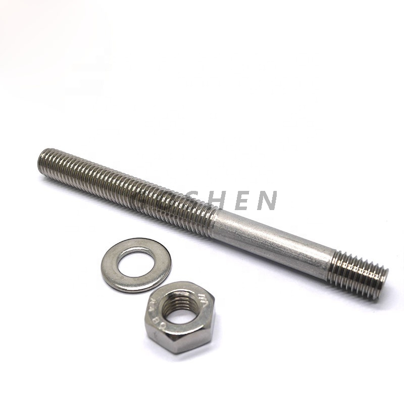 SS316 8MM stainless steel threaded rod with nut and washer from China ...