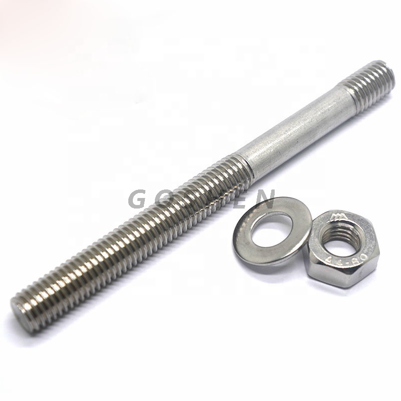 SS316 8MM stainless steel threaded rod with nut and washer from China ...