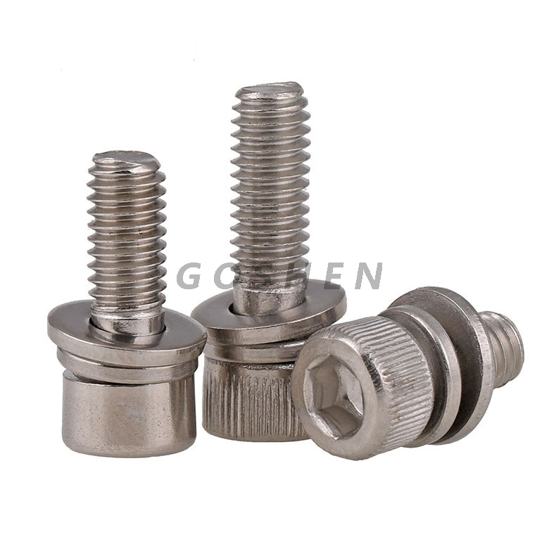 stainless steel 304 316 316L Hexagon socket screw with washer